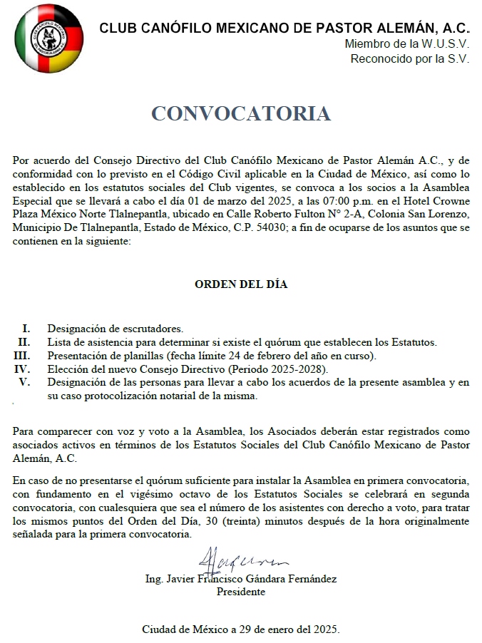 2025-03-01 Convocatoria Elecciones